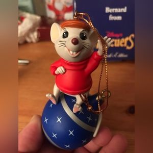 Disney's The Rescuers Christmas collectable ornament(Bernard)